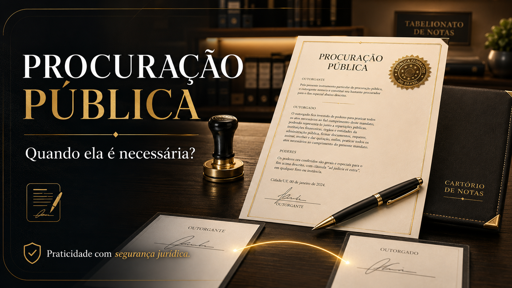 Procuração pública: quando ela é necessária e quais cuidados tomar?