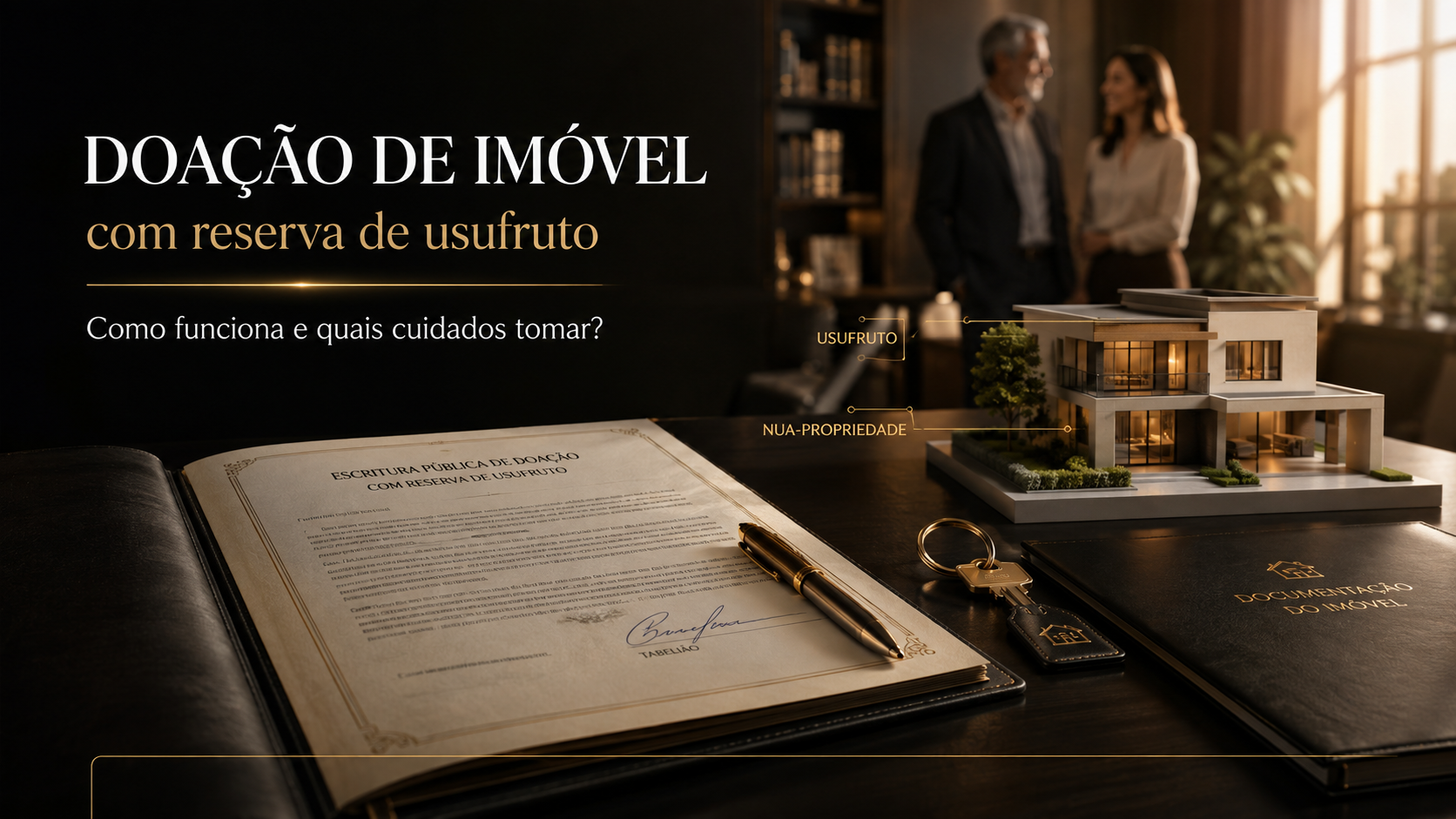 Doação de imóvel com reserva de usufruto: como funciona e quais cuidados tomar?